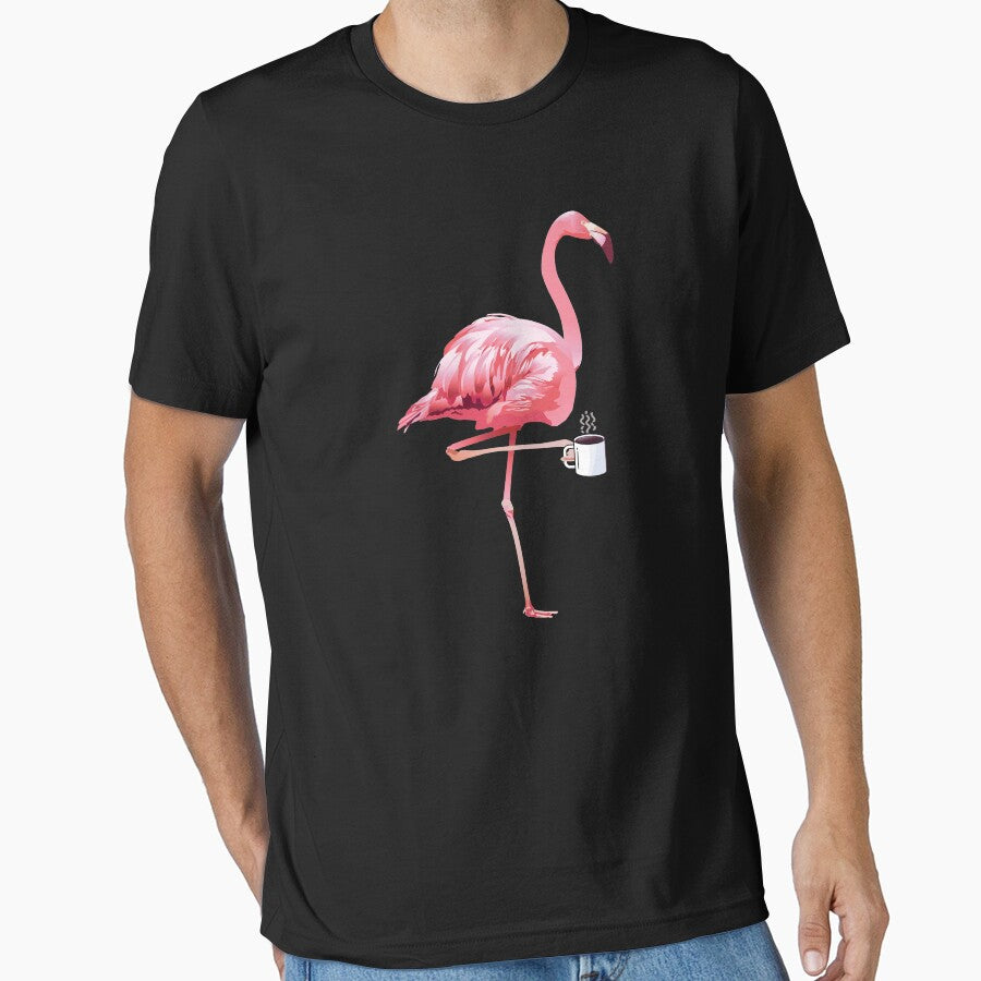 Flamingo Coffee by designeclipse T-Shirts, Hoodie, Sweatshirt | BlankRebels.com (Image 1)