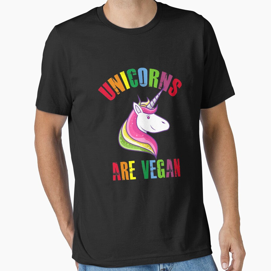 Unicorns Are Vegan, Funny Vegan, Cute Vegetarian by Designs4Less T-Shirts, Hoodie, Sweatshirt | BlankRebels.com (Image 1)