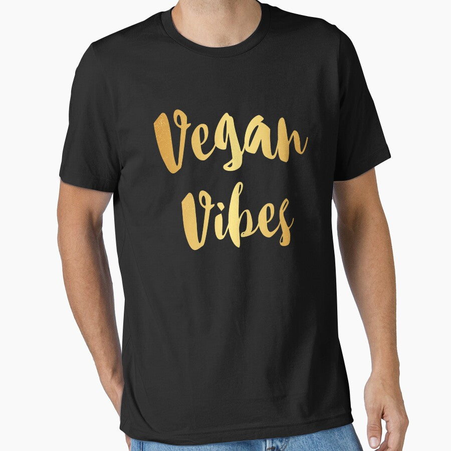Vegan vibes - funny vegetarian by Captain Mood T-Shirts, Hoodie, Sweatshirt | BlankRebels.com (Image 1)