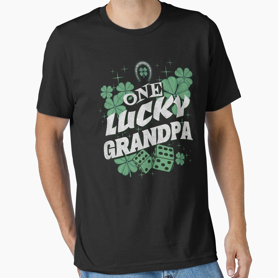 One Lucky Grandpa by Rich Summers Art T-Shirts, Hoodie, Sweatshirt | BlankRebels.com (Image 1)
