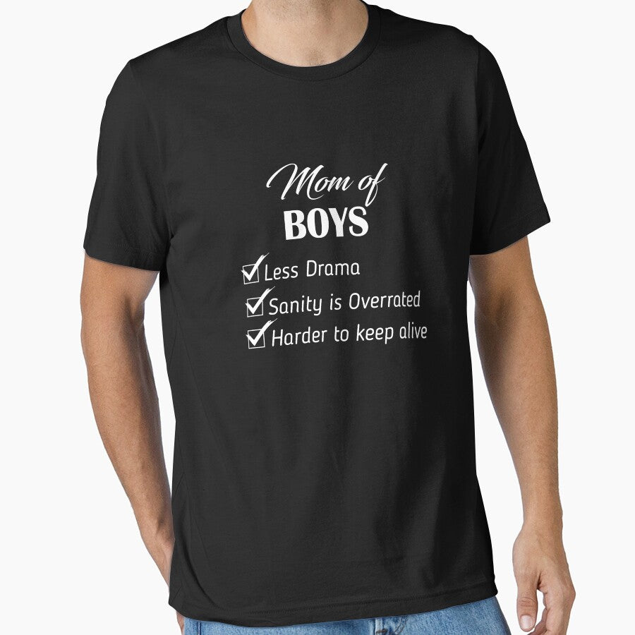 Mom Of Boys Less Drama, Mom Of Boys by Designs4Less T-Shirts, Hoodie, Sweatshirt | BlankRebels.com (Image 1)