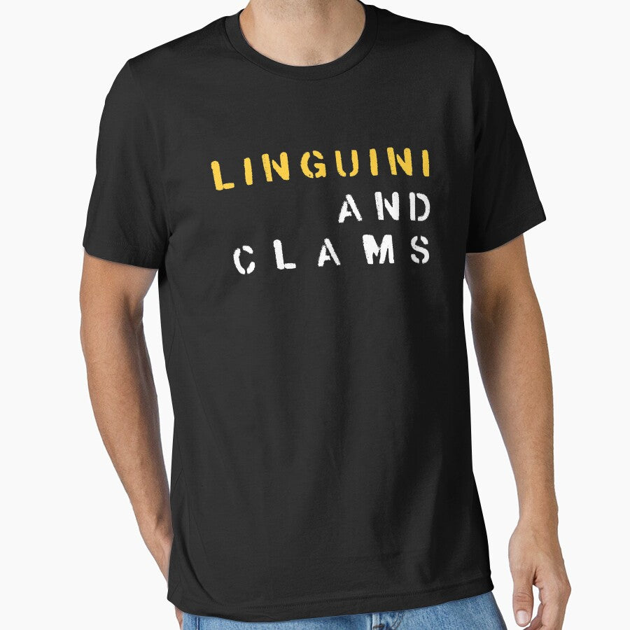 Linguini and clams shirt, Foodie tshirt by Alka Kumari Hoodie, Sweatshirt | BlankRebels.com (Image 1)
