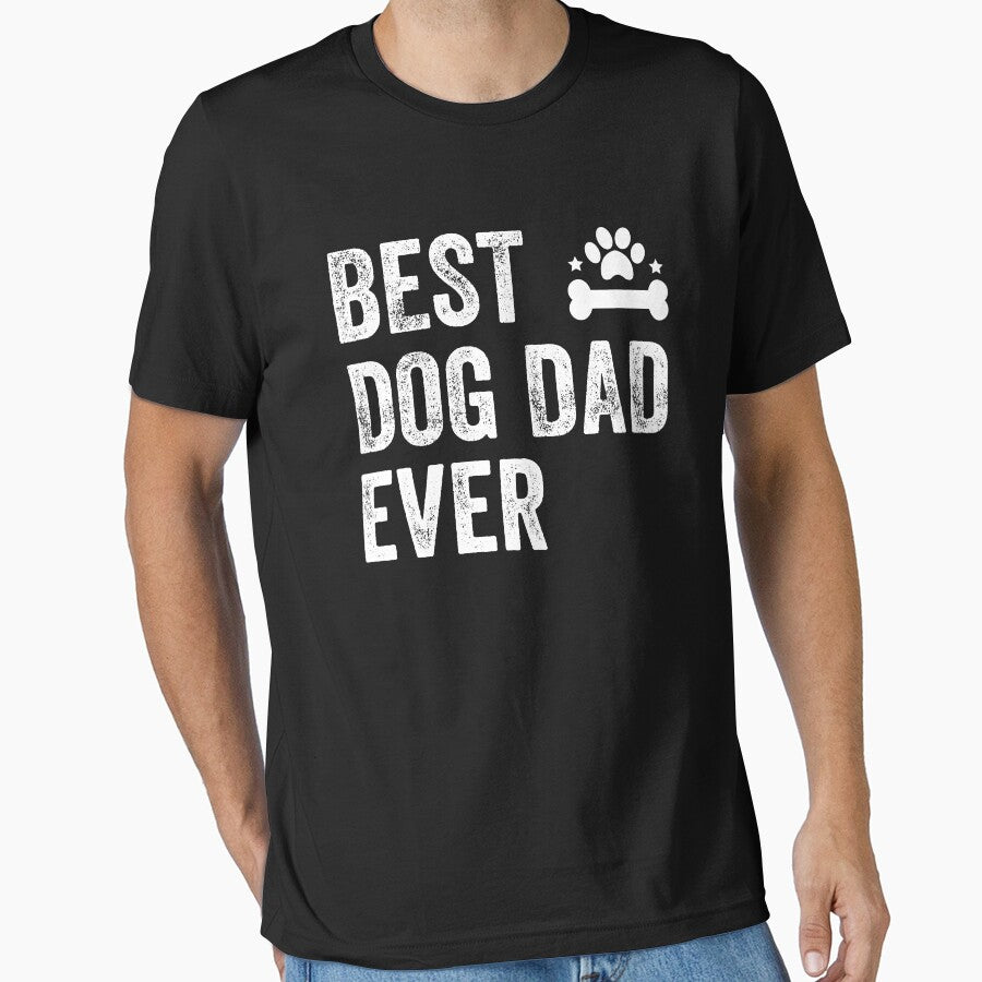 Best Dog Dad Ever by Captain Mood T-Shirts, Hoodie, Sweatshirt | BlankRebels.com (Image 1)