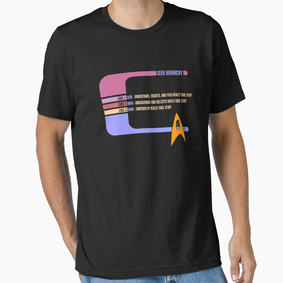 Geek Hierarchy by Mark McCoy T-Shirts, Hoodie, Sweatshirt | BlankRebels.com (Image 1)