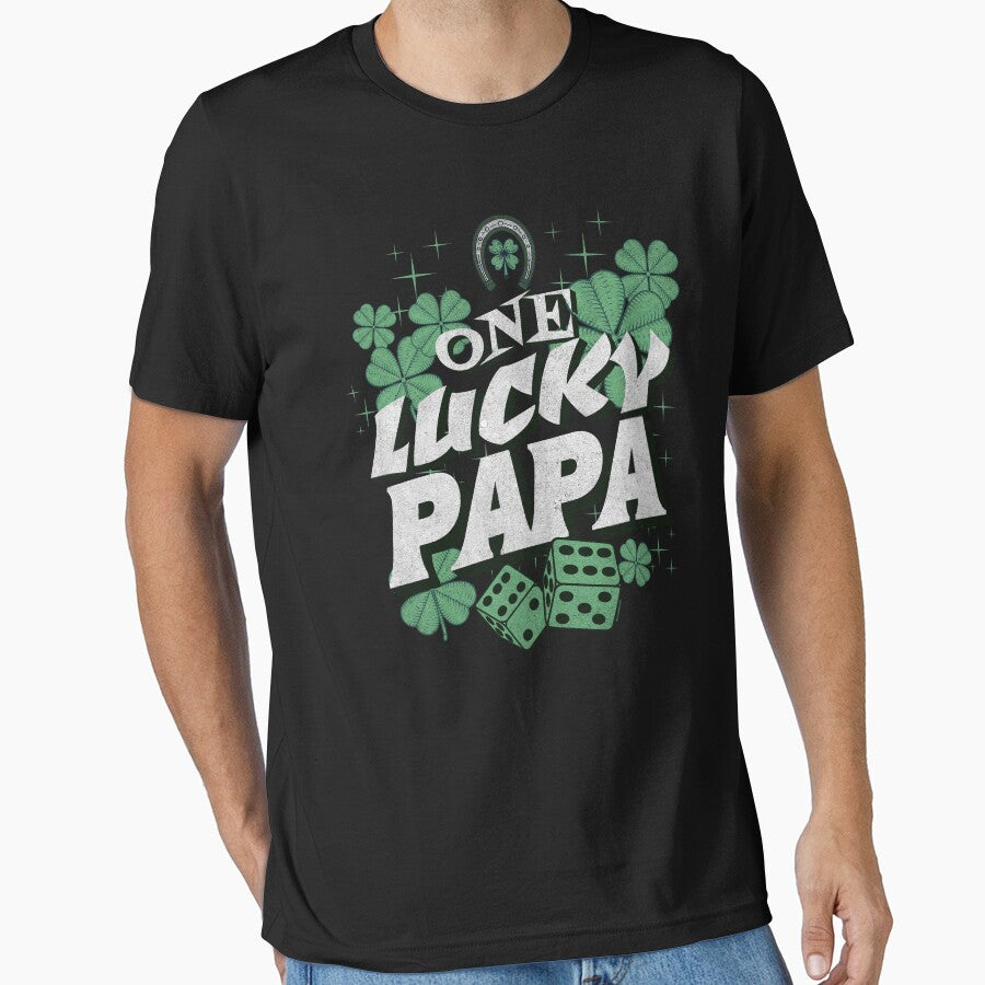 One Lucky Papa by Rich Summers Art T-Shirts, Hoodie, Sweatshirt | BlankRebels.com (Image 1)