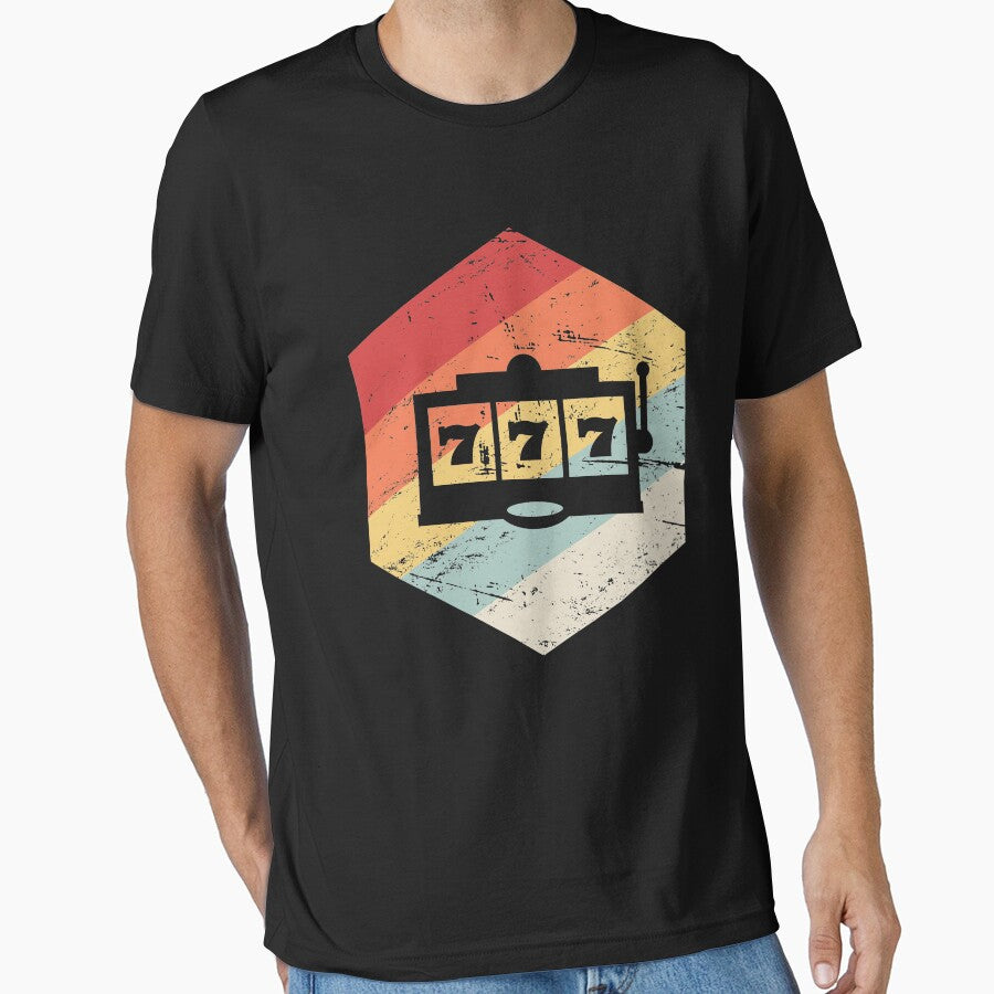 Retro Vintage Slot Machine Icon by Jam Jar T-Shirts, Hoodie, Sweatshirt | BlankRebels.com (Image 1)