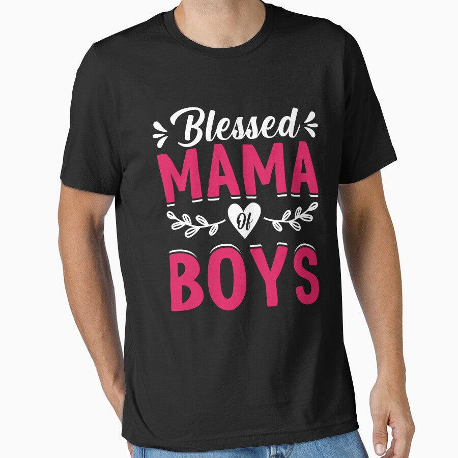 Blessed mama of boys by StyleShirt007 T-Shirts, Hoodie, Sweatshirt | BlankRebels.com (Image 1)