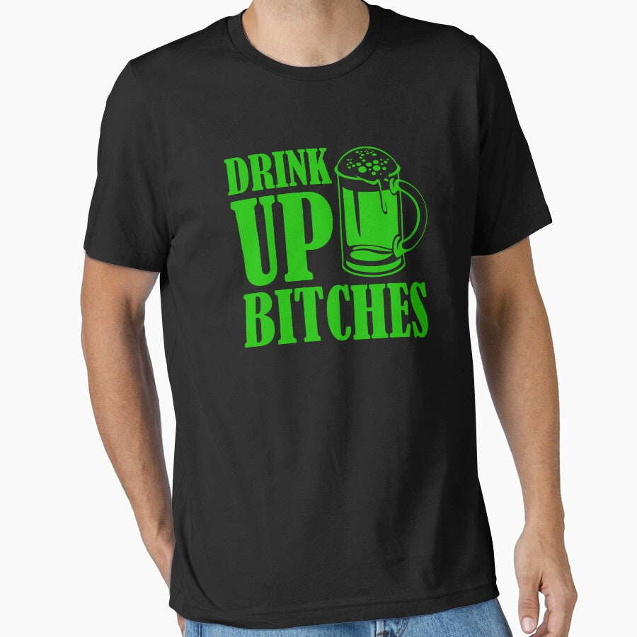 Paddys Day Drinking Drink Up Bitches St Patricks Day Drinking Apparel by doggopupper T-Shirts, Hoodie, Sweatshirt (Image 1)