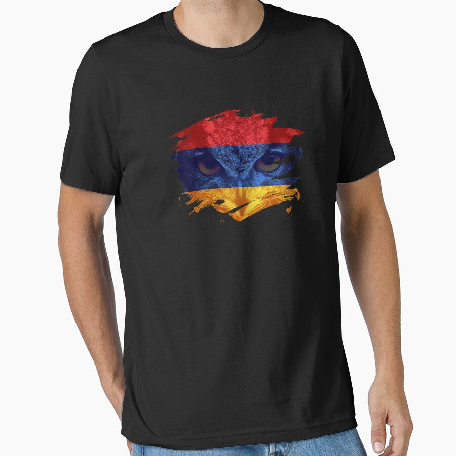 Armenia Flag and Menacing Owl by ockshirts