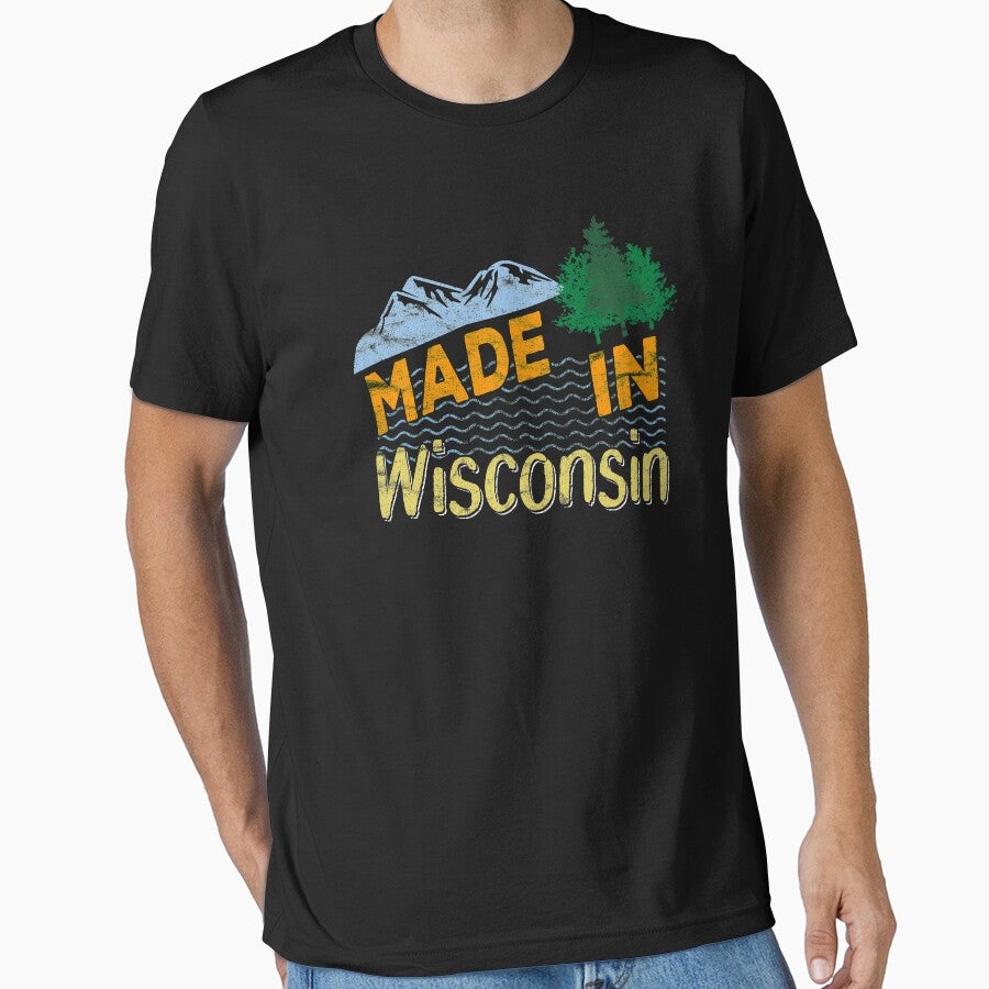 Made in Wisconsin Landscape Camping design by fermo T-Shirts, Hoodie, Sweatshirt | BlankRebels.com (Image 1)
