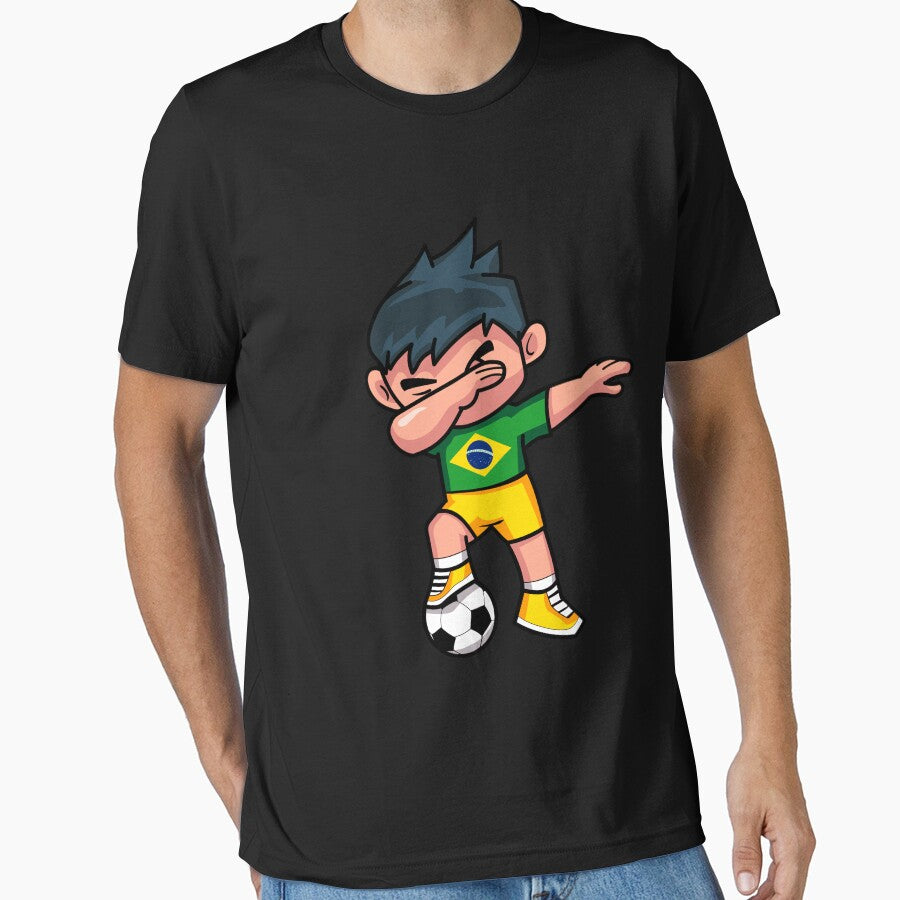 Soccer Boy Dabbing Brazil by melsens