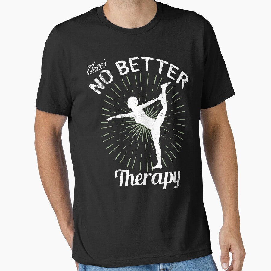 There's No Better Therapy Than Yoga by Christopher Taylor T-Shirts, Hoodie, Sweatshirt | BlankRebels.com (Image 1)