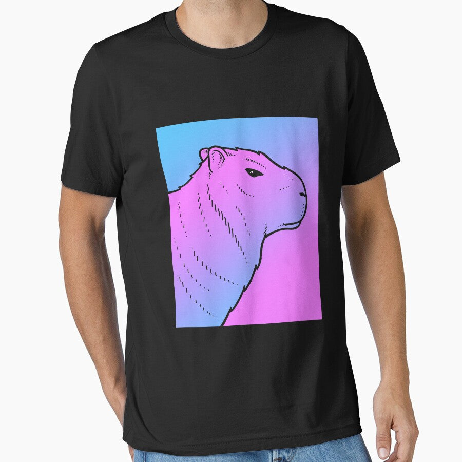 Vaporwave Capybara Aesthetic Pastel Goth Rodent by dinosareforever T-Shirts, Hoodie, Sweatshirt | BlankRebels.com (Image 1)