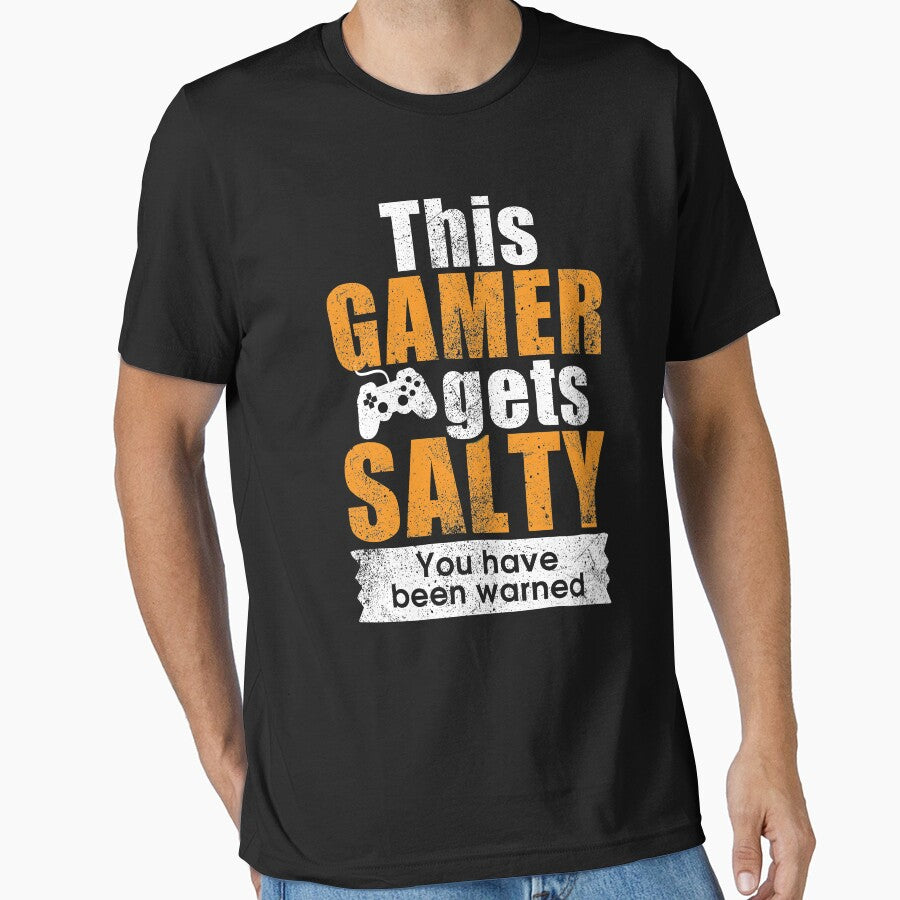Funny gamer tshirt, salty tshirt (Image 1)