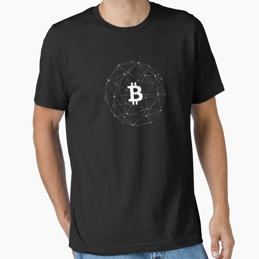 Bitcoin Cryptocurrency Decentralized Logo white by COTW T-Shirts, Hoodie, Sweatshirt | BlankRebels.com (Image 1)