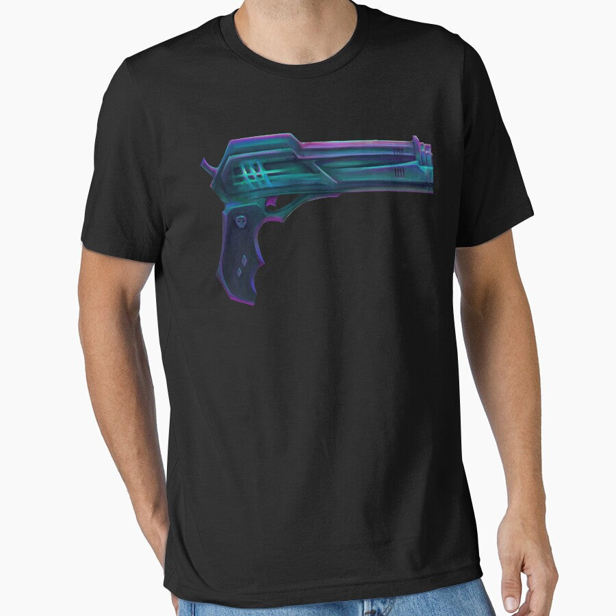 Cyberpunk Skull Pistol Gun Blaster by banditjoj T-Shirts, Hoodie, Sweatshirt | BlankRebels.com (Image 1)