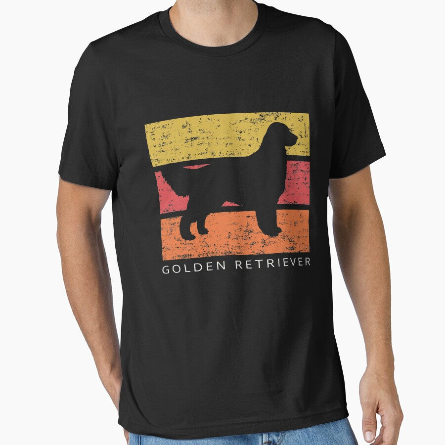 Golden Retriever Retro Vintage Design Distressed by SayAhh T-Shirts, Hoodie, Sweatshirt | BlankRebels.com (Image 1)