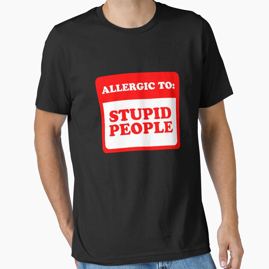 Allergic To Stupid People by Yipptee Shirts Hoodie, Sweatshirt | BlankRebels.com (Image 1)