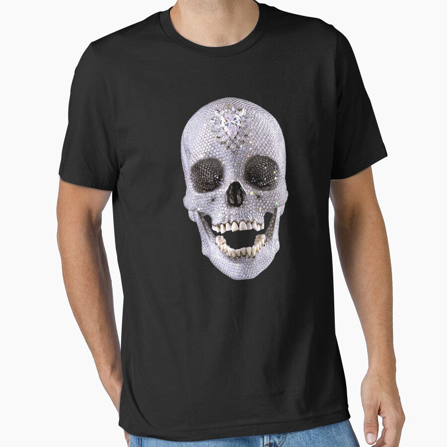For The Love Of God Hirst Skull Art Lover Gift t shirt by Johannesart