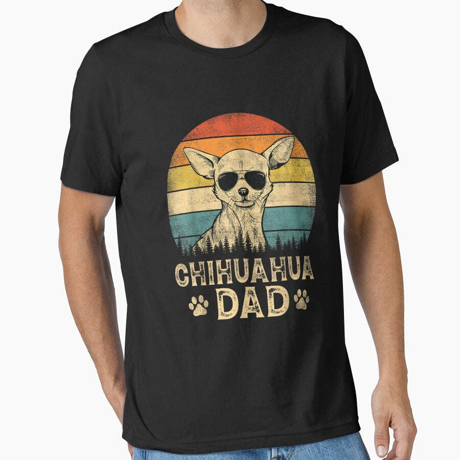 Vintage Chihuahua Dad T‑Shirt – Father’s Day Gift for Dog Lovers by Alizi-store
