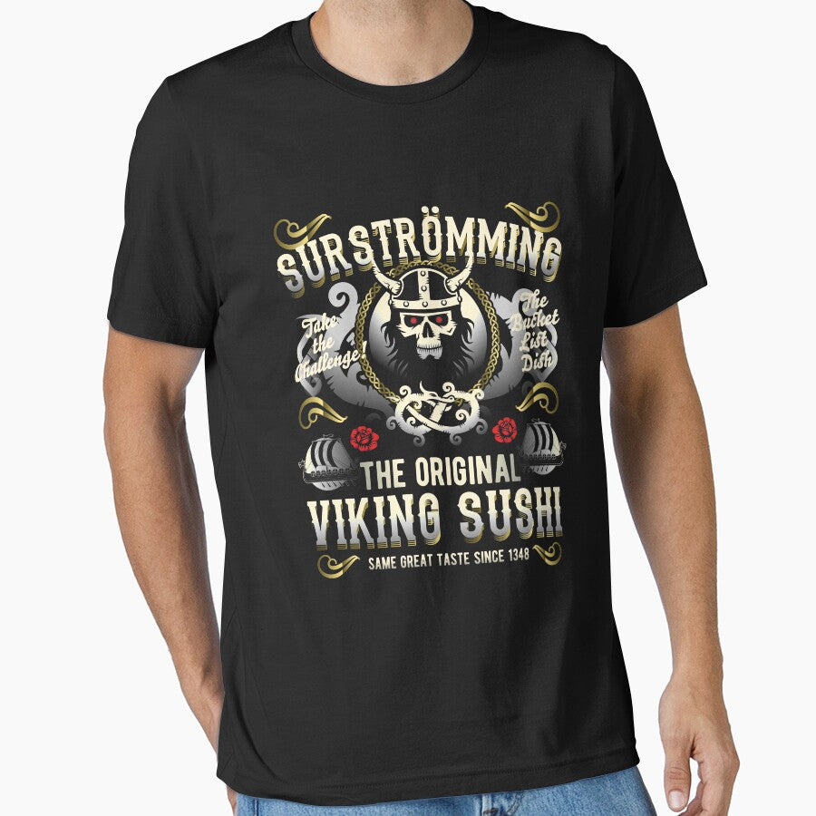 Surströming T-Shirt Viking Sushi by Spassprediger Hoodie, Sweatshirt | BlankRebels.com (Image 1)