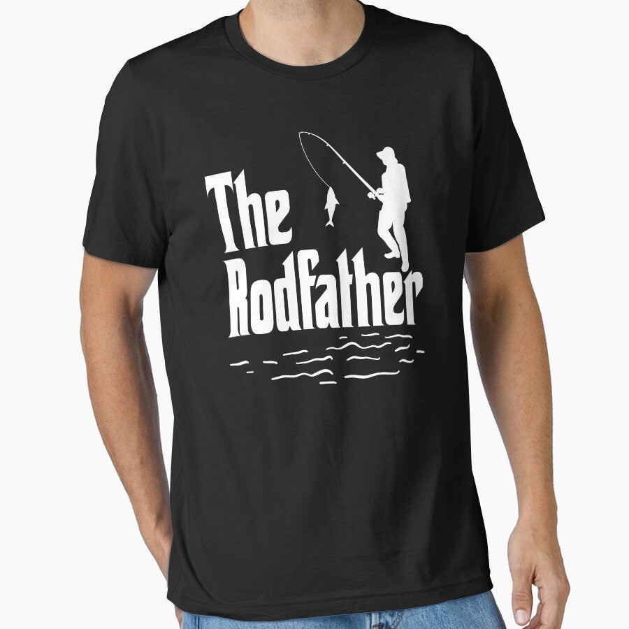 the rodfather,fishing t-shirt:classi t-shirt by limanol