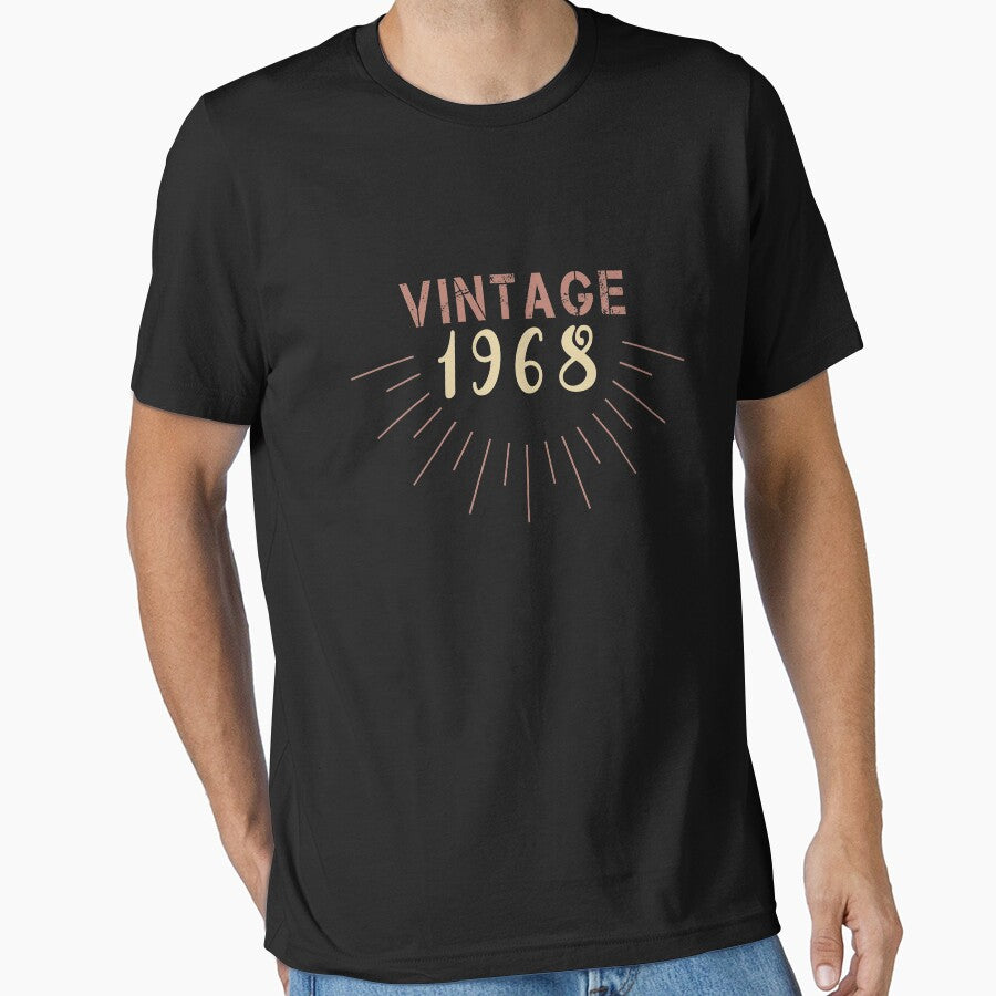 Vintage 1968 Happy 50th Birthday Party Retro Style by Basti09 T-Shirts, Hoodie, Sweatshirt | BlankRebels.com (Image 1)