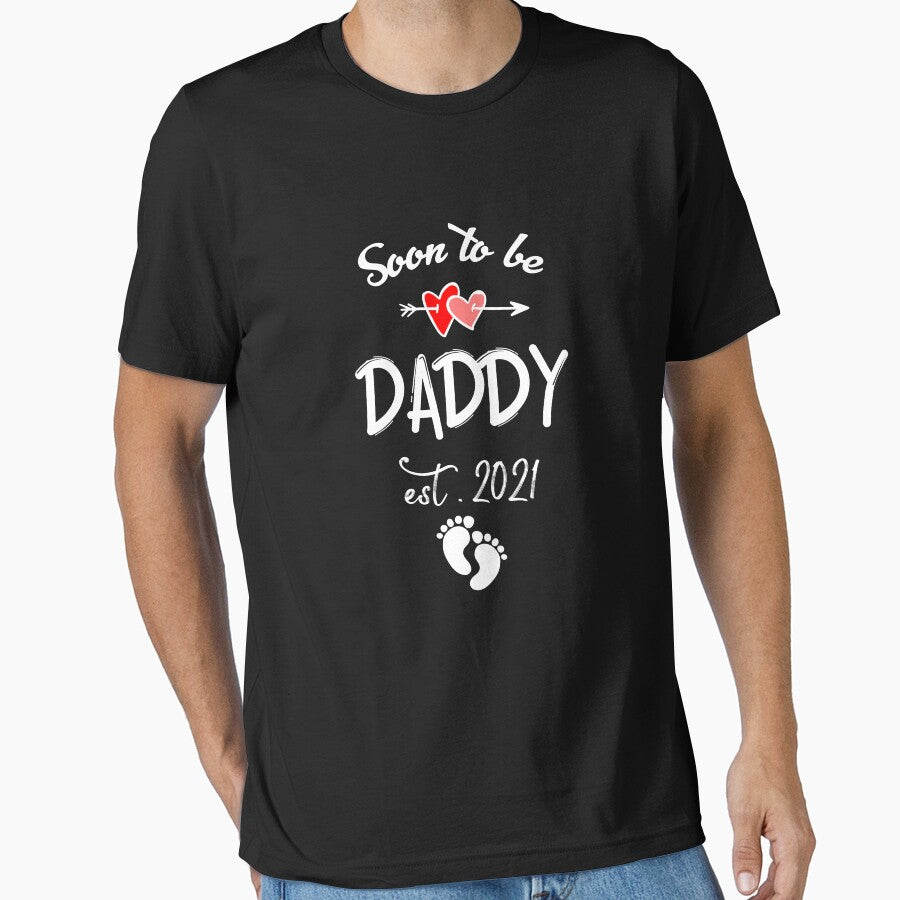 soon to be daddy est 2021 ,My First Fathers Day, Cool Gift For Dad,Father's Day Gift From Wife, Dad Gift From... (Image 1)