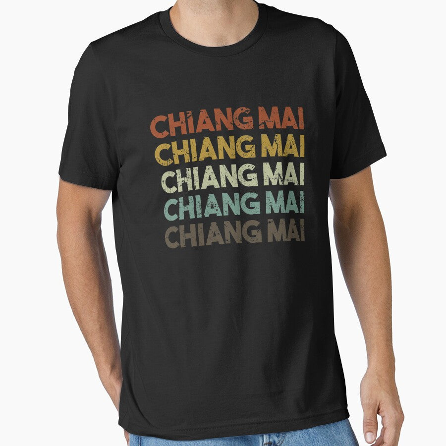 Retro Chiang Mai Thailand by Si Li T-Shirts, Hoodie, Sweatshirt | BlankRebels.com (Image 1)