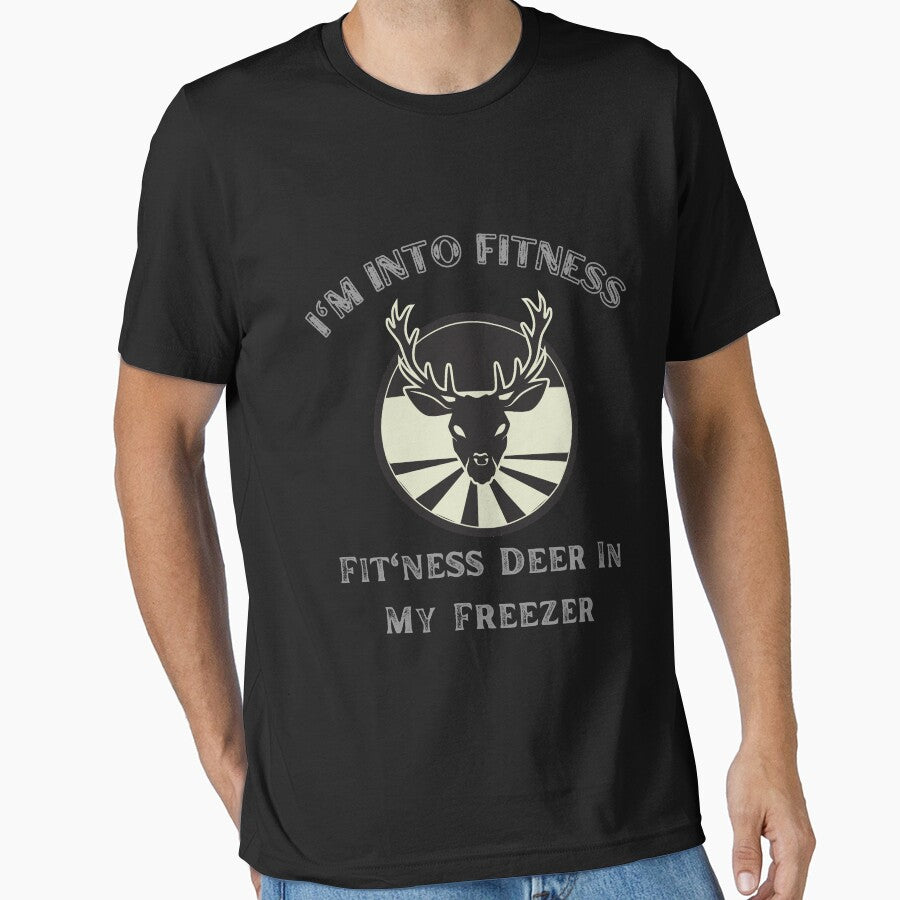 I'm into fitness fit'ness deer in my freezer funny hunter by Diferenty Shop  ⭐⭐⭐⭐⭐