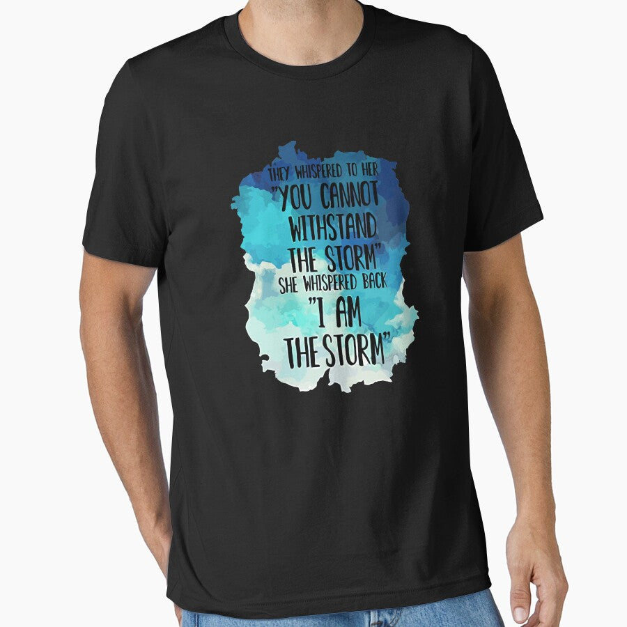 She Whispered I Am The Storm Novelty by unicornnpopp T-Shirts, Hoodie, Sweatshirt | BlankRebels.com (Image 1)