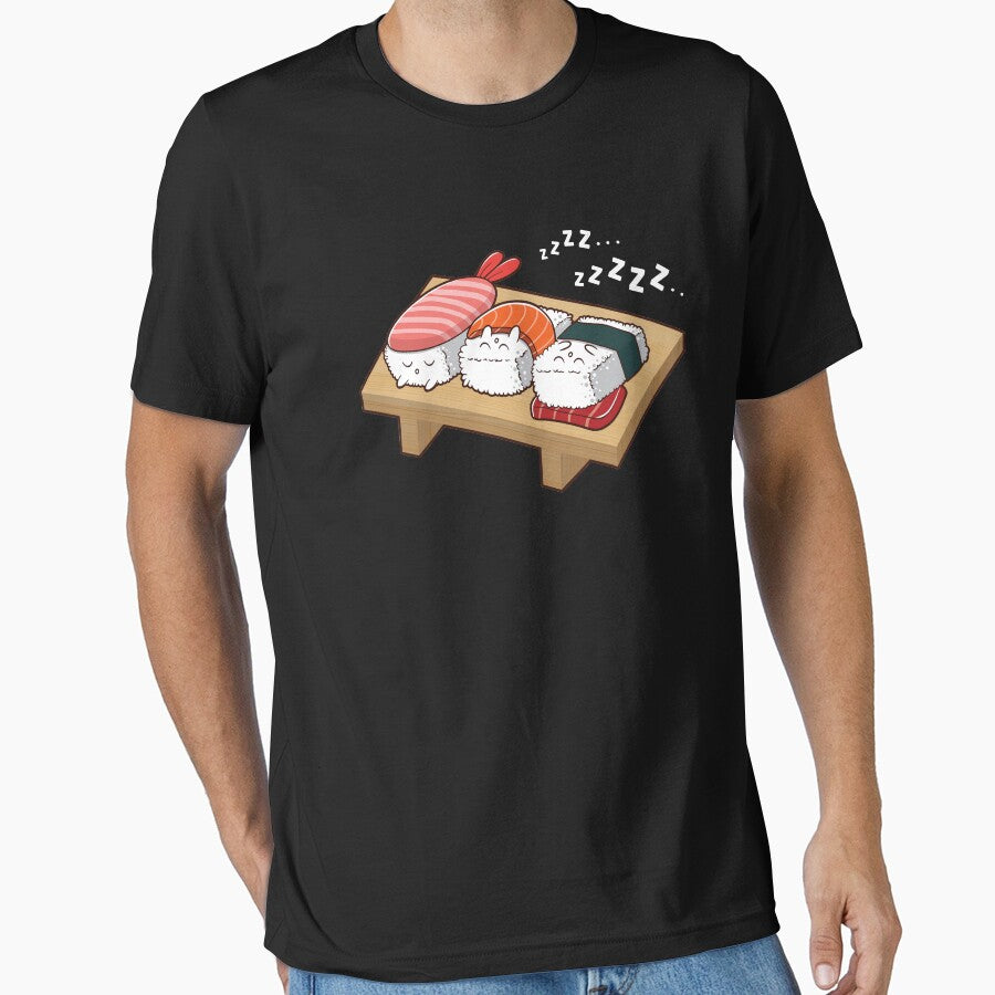 Sushi Kawaii Sleeping by designeclipse T-Shirts, Hoodie, Sweatshirt | BlankRebels.com (Image 1)