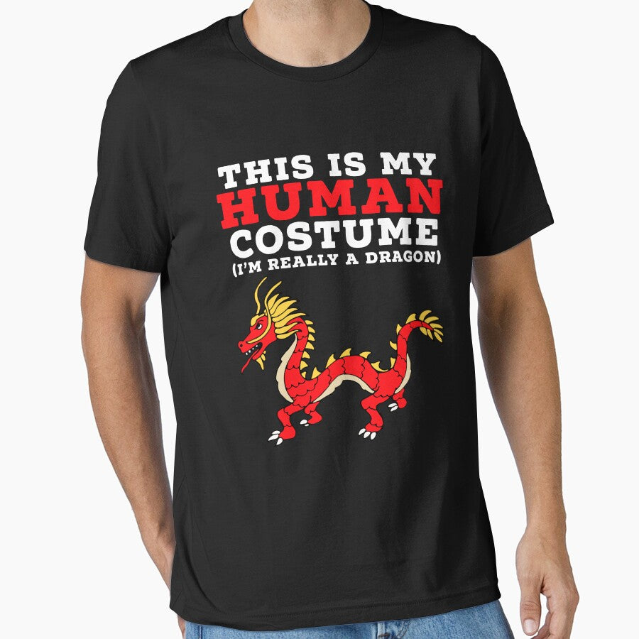 This Is My Human Costume I'm Really A Dragon T-Shirt by amos20111 Hoodie, Sweatshirt | BlankRebels.com (Image 1)