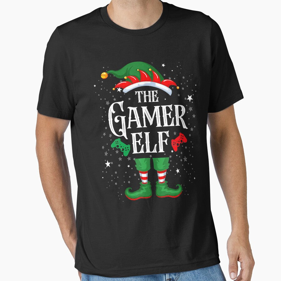 Gamer Elf Matching Family Group Christmas Party Pajama by BrandyBare T-Shirts, Hoodie, Sweatshirt | BlankRebels.com (Image 1)