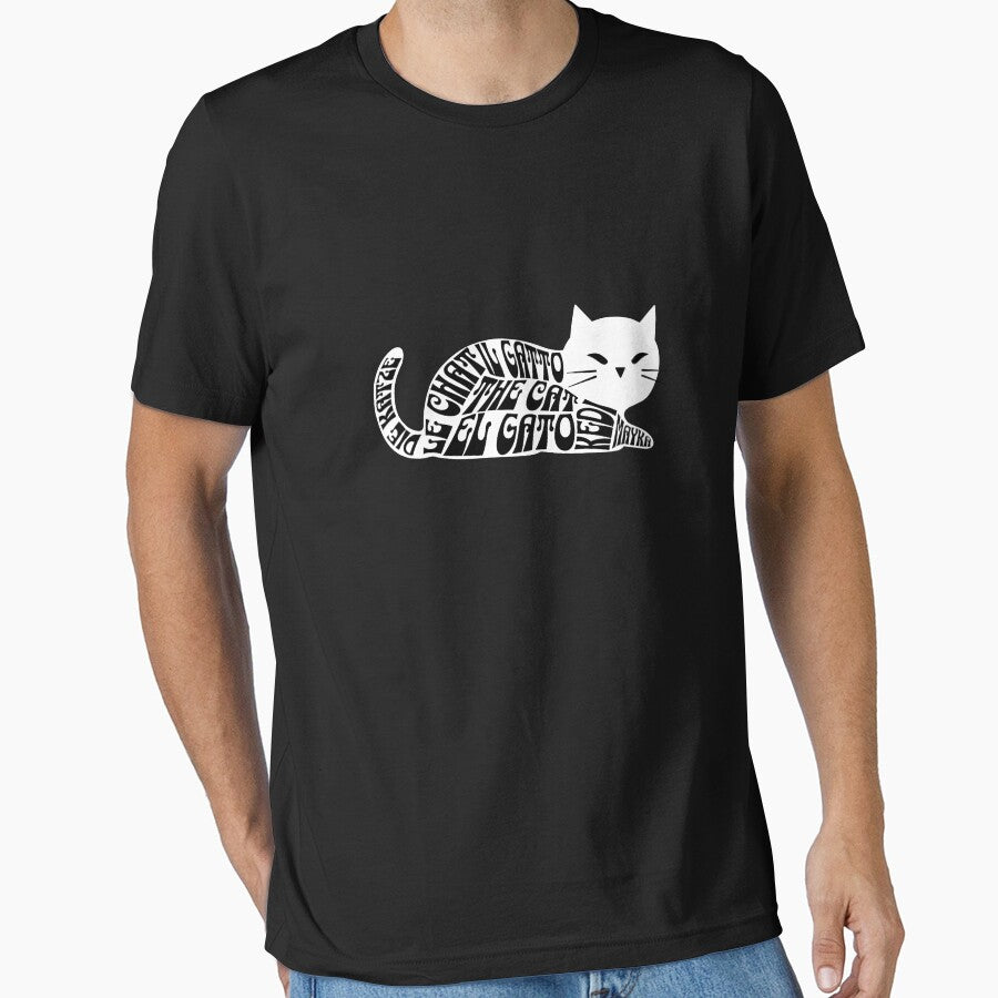 The Cat, Le Chat, El Gato, Il Gatto by IkonikLab T-Shirts, Hoodie, Sweatshirt | BlankRebels.com (Image 1)