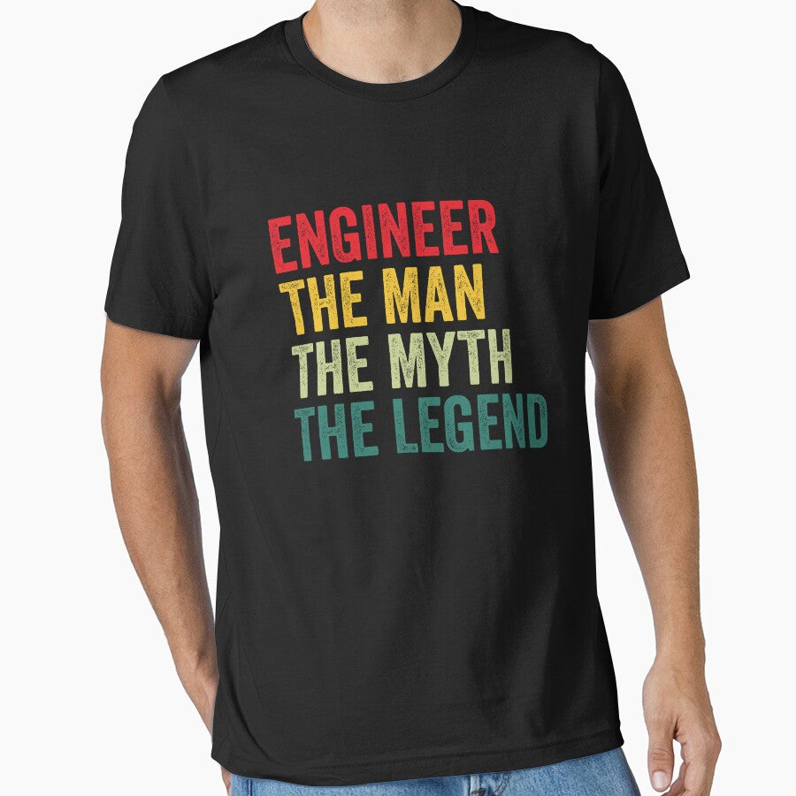 Engineer Mens Gift, Man Myth Engineer Legend, Engineer Fathers Day by vzrnmichsudops T-Shirts, Hoodie, Sweatshirt (Image 1)
