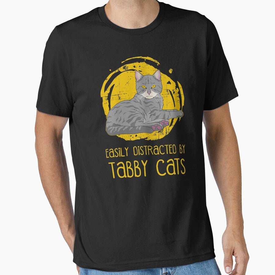 Easily Distracted Tabby Cats Lover T-Shirts, Hoodie, Sweatshirt