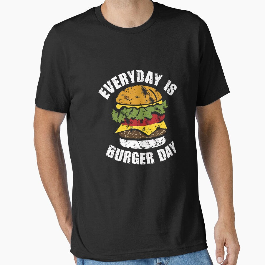 Everyday Is Burger Day t-shirt, Food Hamburger Lover Burgers by SlocifieShop Hoodie, Sweatshirt | BlankRebels.com (Image 1)