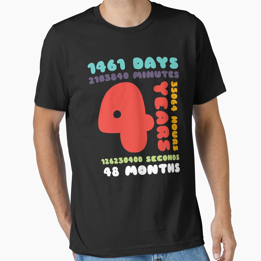 4 Years Birthday Gift Girl Boy Party by MooonTees T-Shirts, Hoodie, Sweatshirt | BlankRebels.com (Image 1)