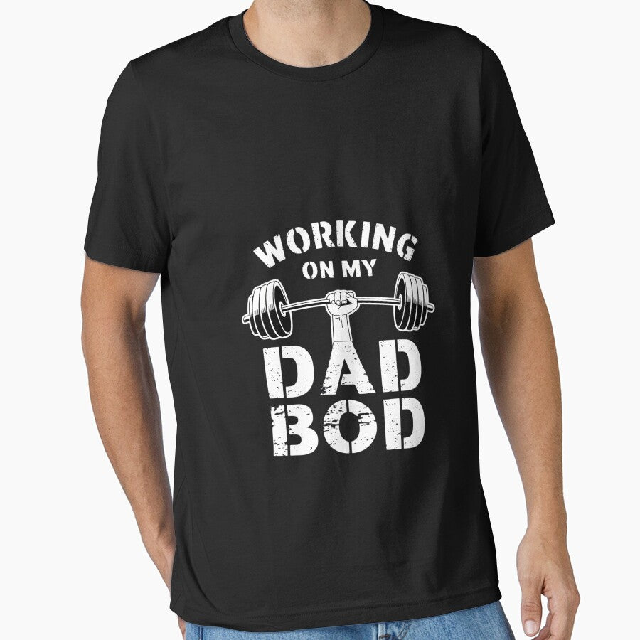 Working On My Dad Bod Fathers Day Gym by MarryIsMonth T-Shirts, Hoodie, Sweatshirt | BlankRebels.com (Image 1)