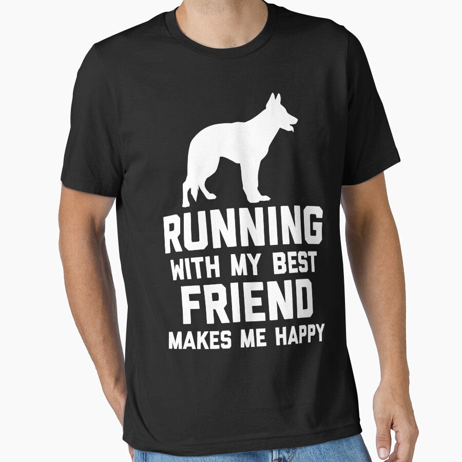 German Shepherd Running - Runners Dog by JohnnyBench73 T-Shirts, Hoodie, Sweatshirt | BlankRebels.com (Image 1)