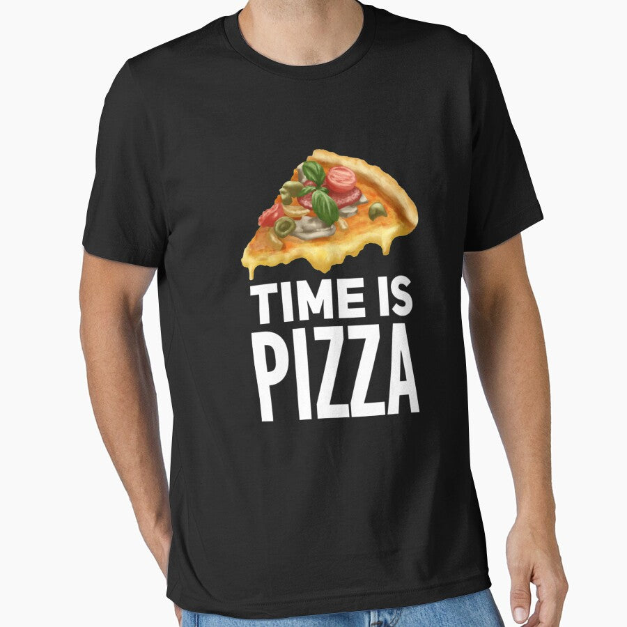 Time Is NOT Money - Time Is Pizza! by NebulaDesigns86 T-Shirts, Hoodie, Sweatshirt | BlankRebels.com (Image 1)