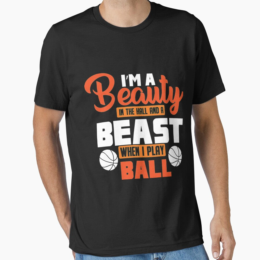 I'm a Beauty in The Hall and A Beast when I Play Ball by Flashsale9k T-Shirts, Hoodie, Sweatshirt | BlankRebels.com (Image 1)
