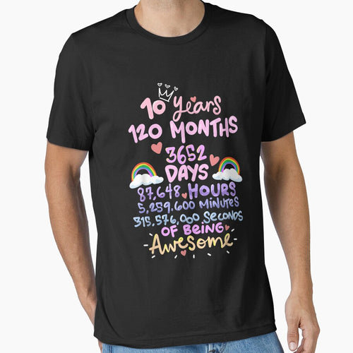 10 Years 120 Months Birthday by Oscar123412 T-Shirts, Hoodie, Sweatshirt | BlankRebels.com (Image 1)