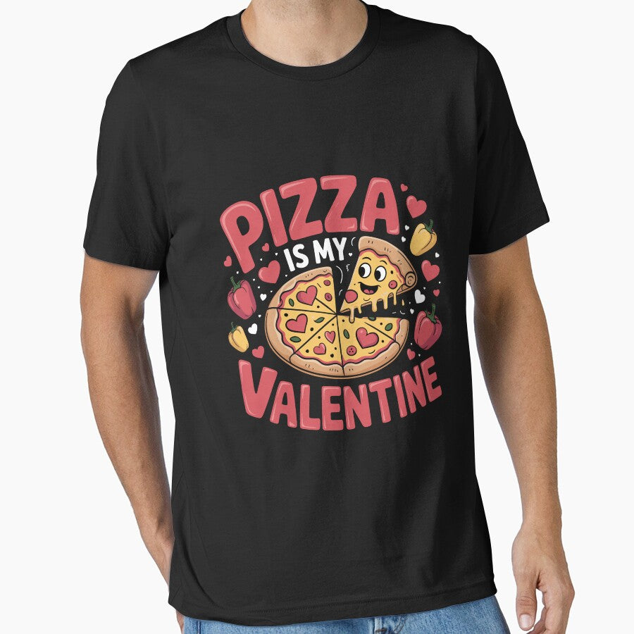 Pizza is my Valentine cheezy pizza by fatii T-Shirts, Hoodie, Sweatshirt | BlankRebels.com (Image 1)