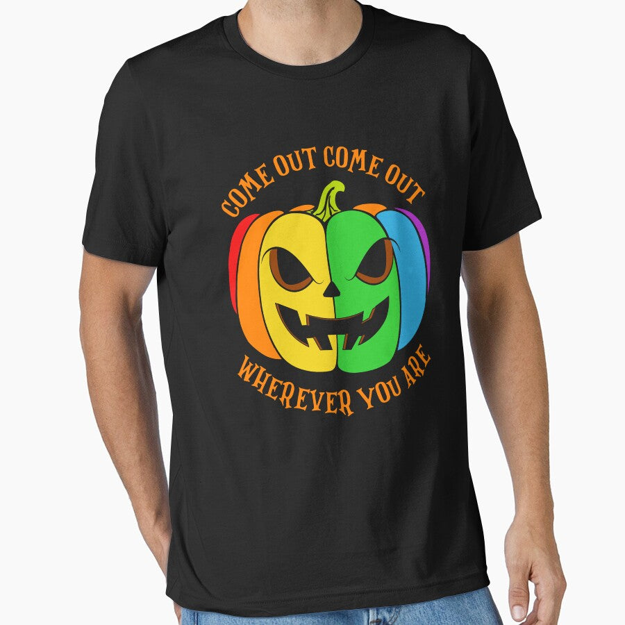 Come Out Come Out Wherever You Are Funny Pumpkin Halloween by DNW-art T-Shirts, Hoodie, Sweatshirt (Image 1)