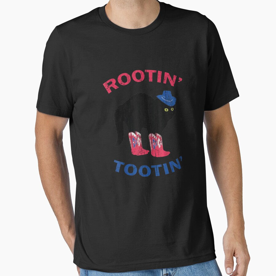 Rootin Tootin Cowboy Cat by RodneyBest6 T-Shirts, Hoodie, Sweatshirt | BlankRebels.com (Image 1)