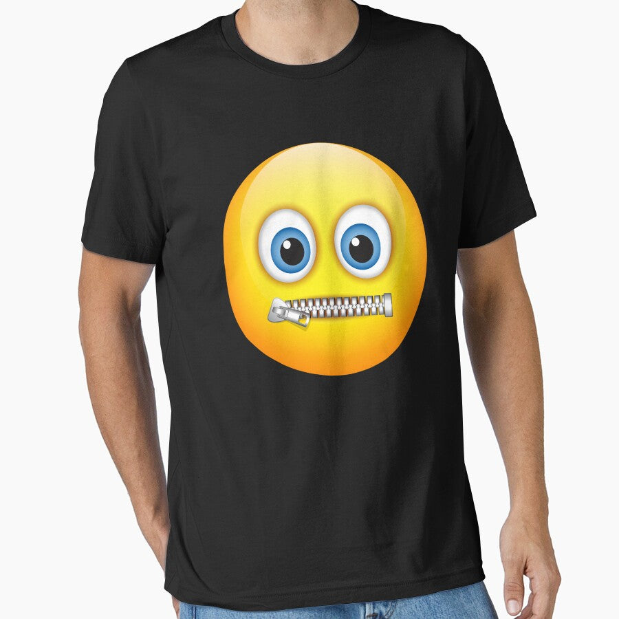 Zipper Mouth Face Emoji Costume Halloween by DNW-art T-Shirts, Hoodie, Sweatshirt | BlankRebels.com (Image 1)
