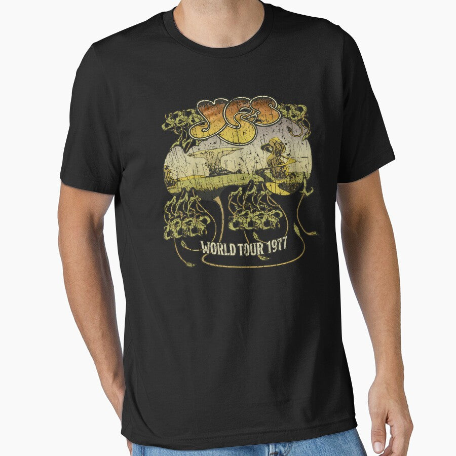 Yes World Tour 1977 by Comentalaluza T-Shirts, Hoodie, Sweatshirt | BlankRebels.com (Image 1)