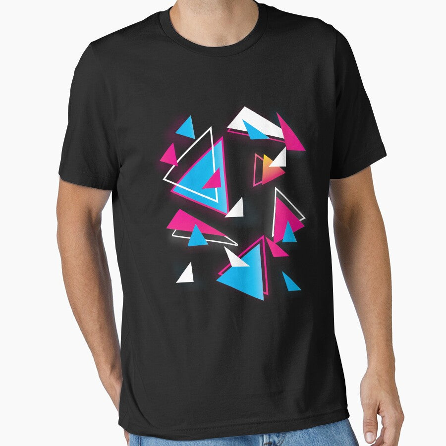 Vaporwave Geometric Aesthetic Style Vaporwave Triangles Gear by DynamicDesign T-Shirts, Hoodie, Sweatshirt (Image 1)